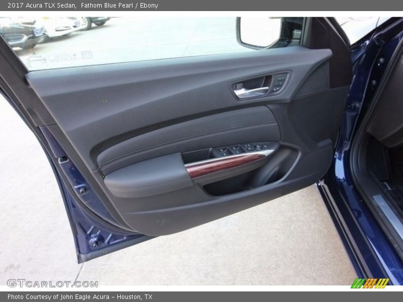 Fathom Blue Pearl / Ebony 2017 Acura TLX Sedan