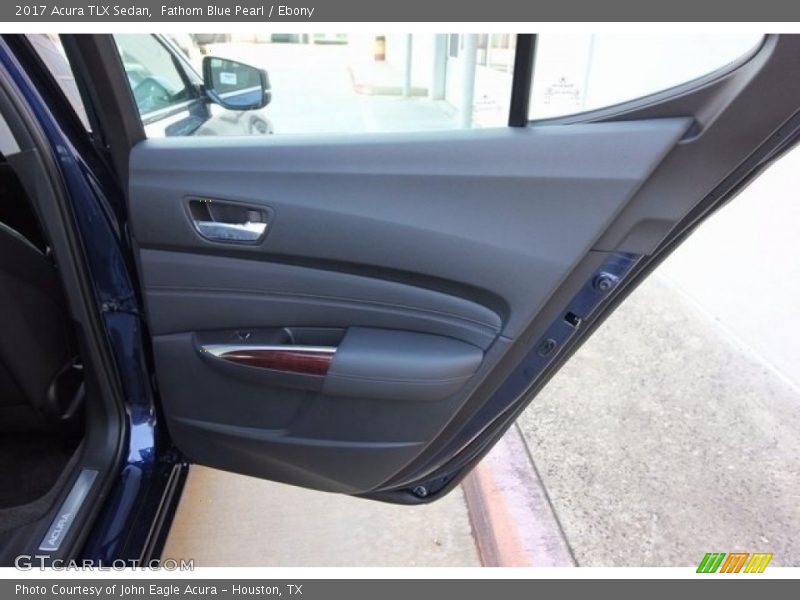 Fathom Blue Pearl / Ebony 2017 Acura TLX Sedan