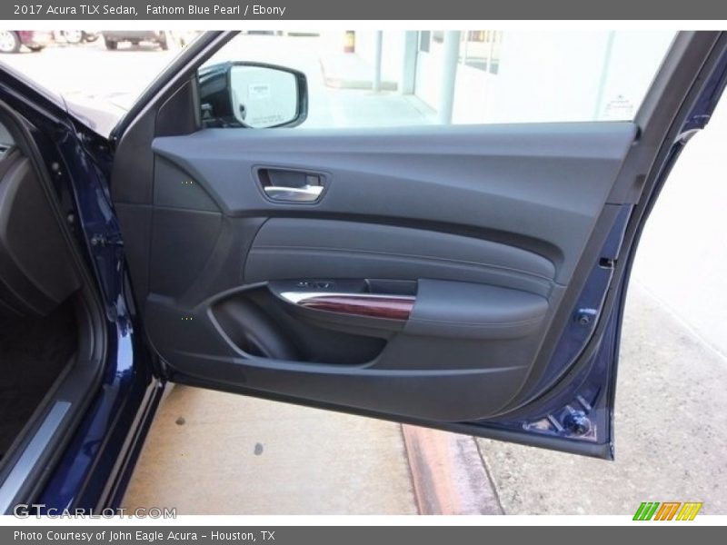 Fathom Blue Pearl / Ebony 2017 Acura TLX Sedan