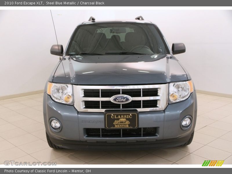 Steel Blue Metallic / Charcoal Black 2010 Ford Escape XLT