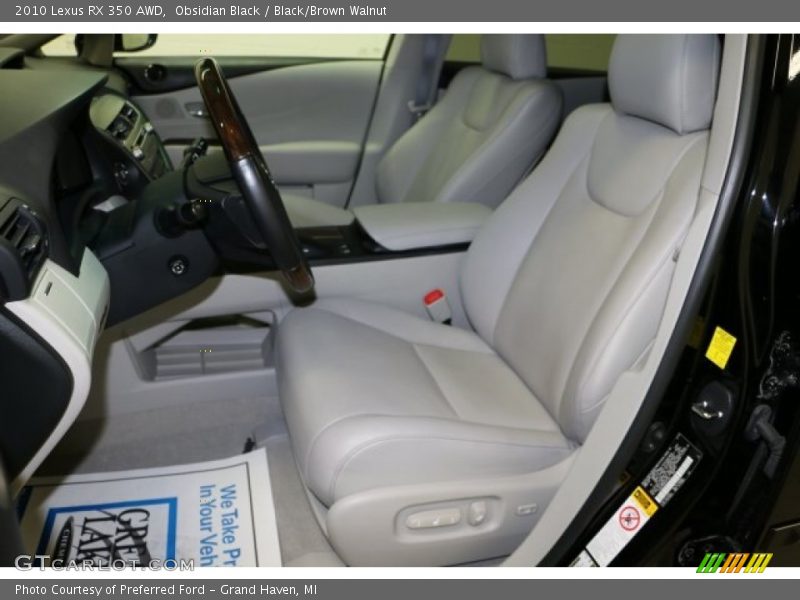 Obsidian Black / Black/Brown Walnut 2010 Lexus RX 350 AWD