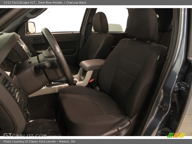 Steel Blue Metallic / Charcoal Black 2010 Ford Escape XLT
