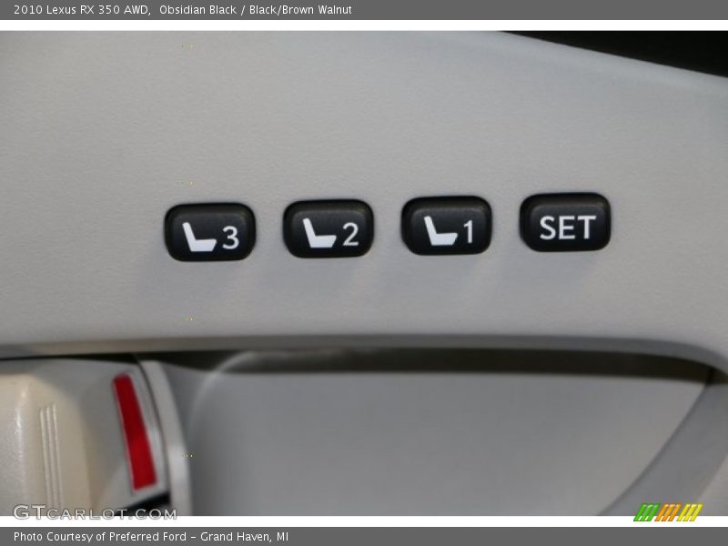 Obsidian Black / Black/Brown Walnut 2010 Lexus RX 350 AWD