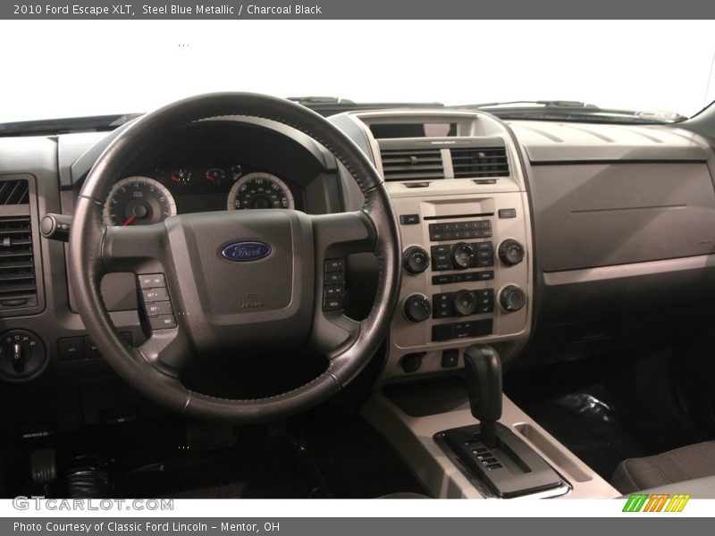 Steel Blue Metallic / Charcoal Black 2010 Ford Escape XLT
