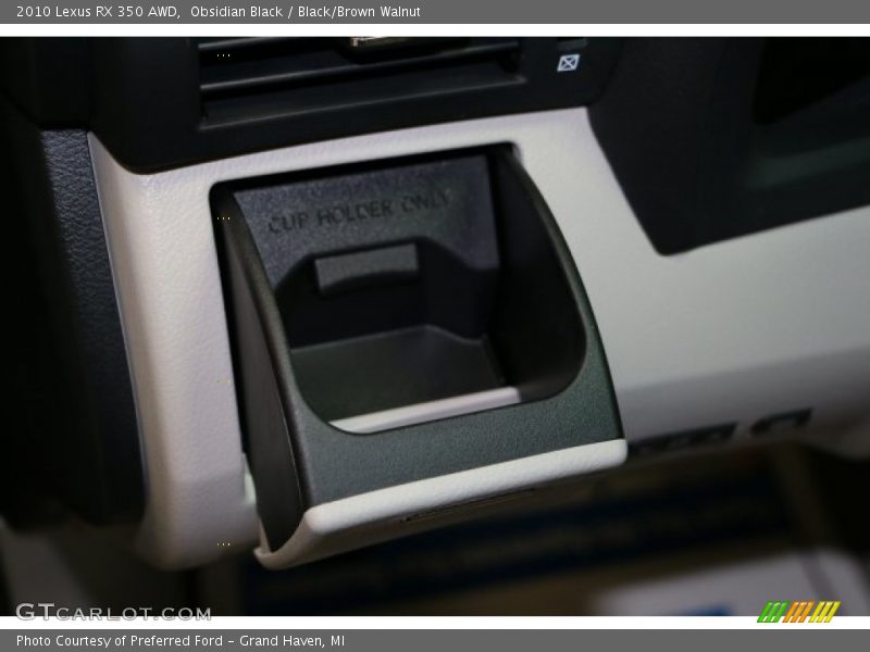 Obsidian Black / Black/Brown Walnut 2010 Lexus RX 350 AWD