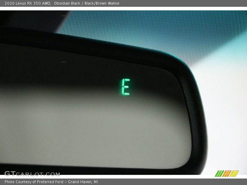 Obsidian Black / Black/Brown Walnut 2010 Lexus RX 350 AWD