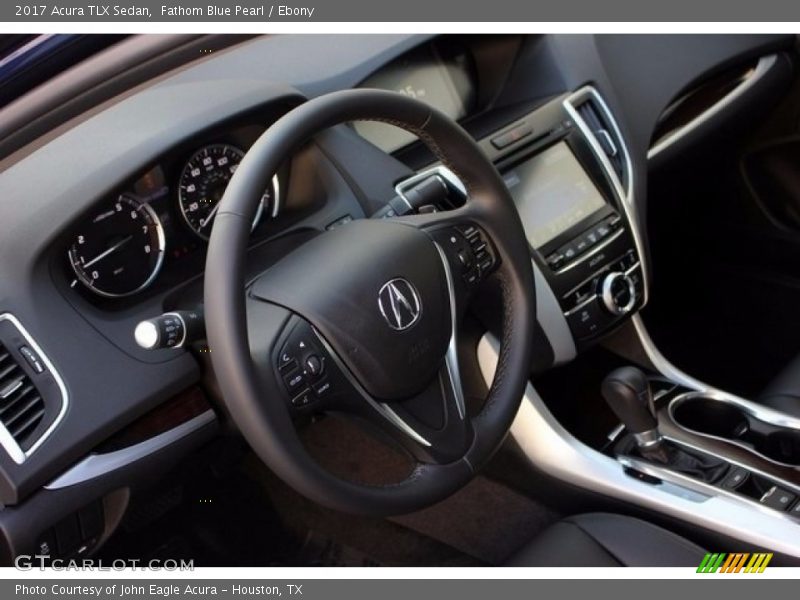 Fathom Blue Pearl / Ebony 2017 Acura TLX Sedan