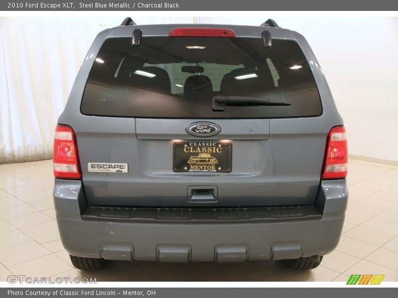 Steel Blue Metallic / Charcoal Black 2010 Ford Escape XLT