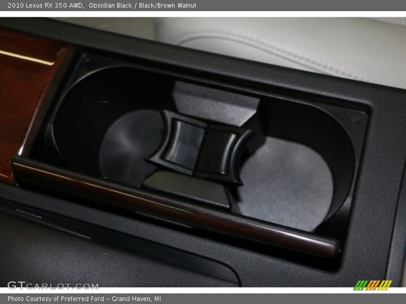 Obsidian Black / Black/Brown Walnut 2010 Lexus RX 350 AWD