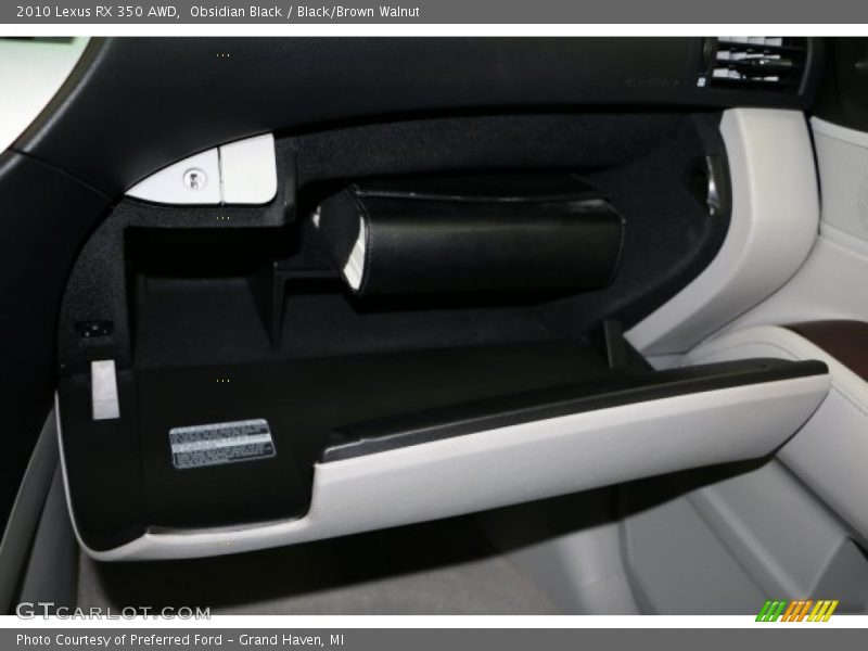 Obsidian Black / Black/Brown Walnut 2010 Lexus RX 350 AWD