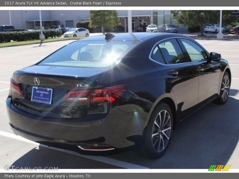 Crystal Black Pearl / Espresso 2017 Acura TLX V6 Advance Sedan