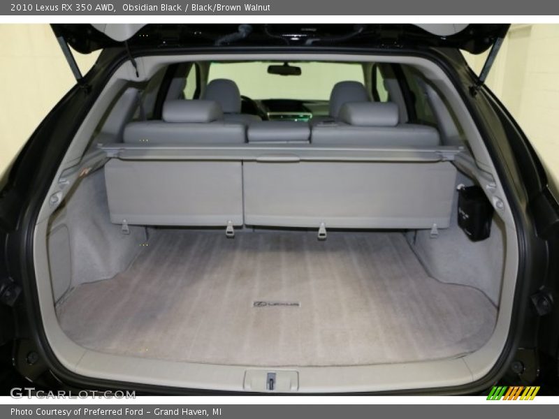 Obsidian Black / Black/Brown Walnut 2010 Lexus RX 350 AWD