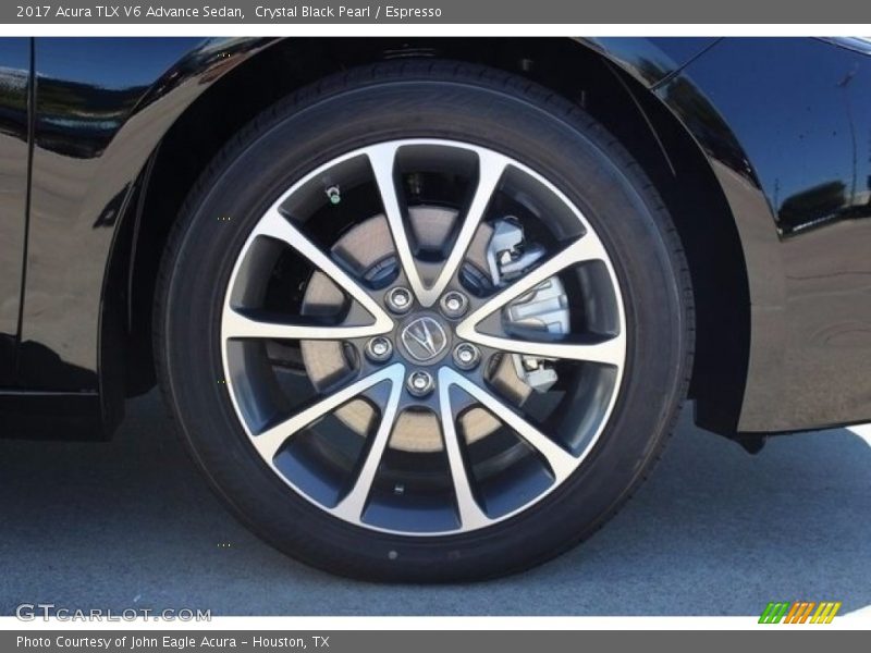 Crystal Black Pearl / Espresso 2017 Acura TLX V6 Advance Sedan