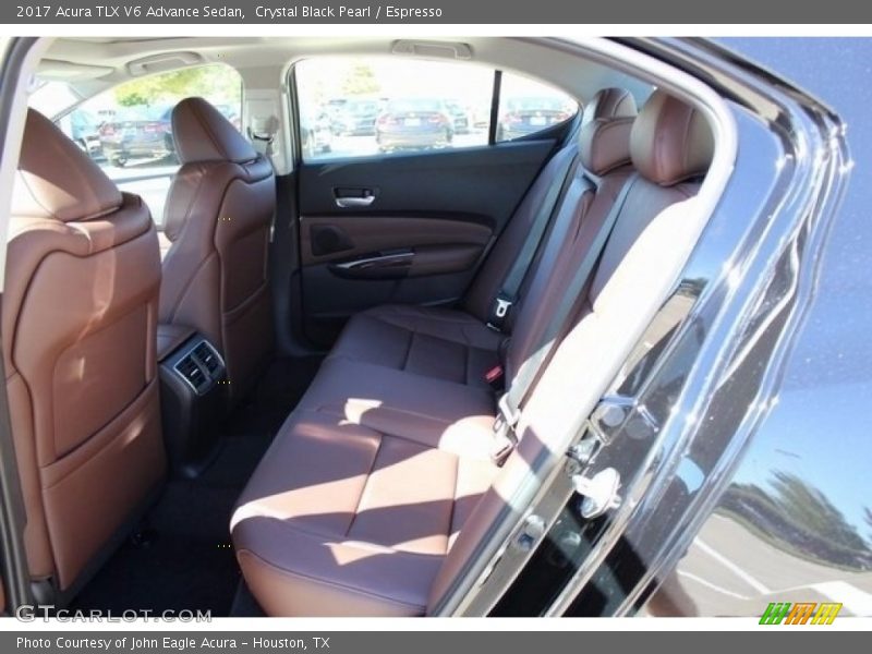 Crystal Black Pearl / Espresso 2017 Acura TLX V6 Advance Sedan