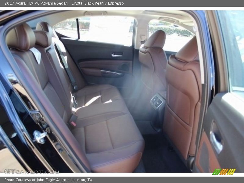 Crystal Black Pearl / Espresso 2017 Acura TLX V6 Advance Sedan