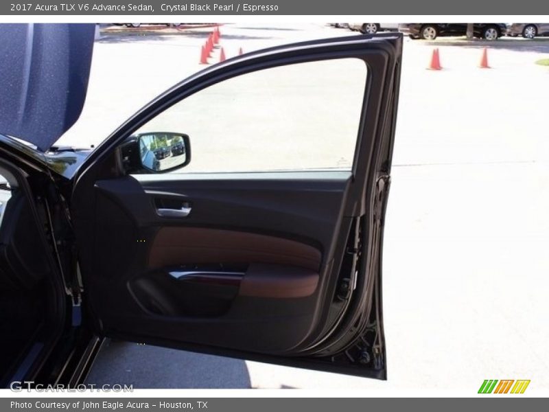 Crystal Black Pearl / Espresso 2017 Acura TLX V6 Advance Sedan