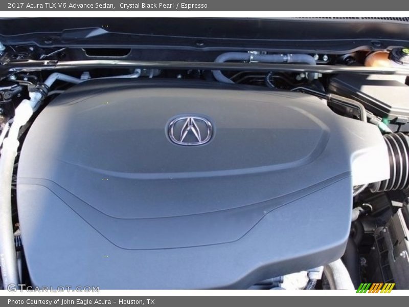 Crystal Black Pearl / Espresso 2017 Acura TLX V6 Advance Sedan