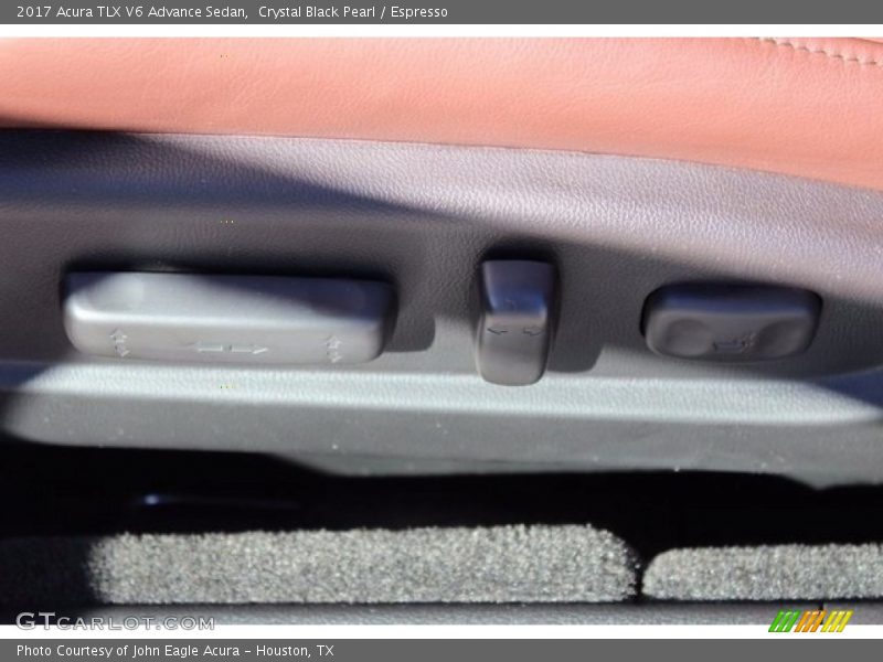 Crystal Black Pearl / Espresso 2017 Acura TLX V6 Advance Sedan