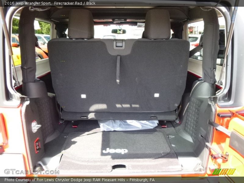 Firecracker Red / Black 2016 Jeep Wrangler Sport