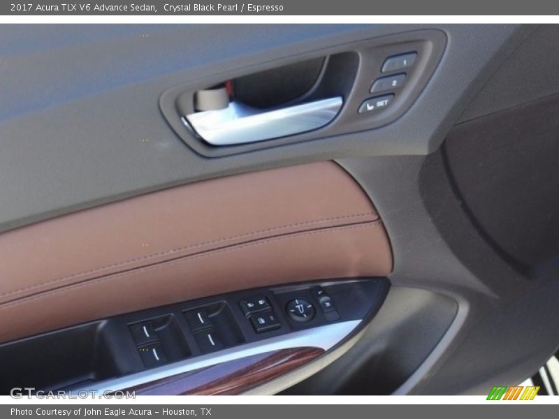 Crystal Black Pearl / Espresso 2017 Acura TLX V6 Advance Sedan