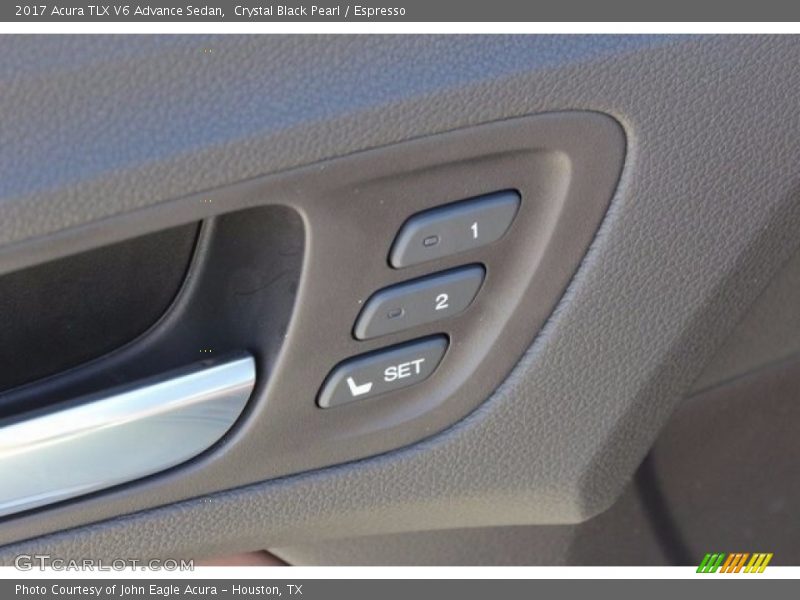 Crystal Black Pearl / Espresso 2017 Acura TLX V6 Advance Sedan