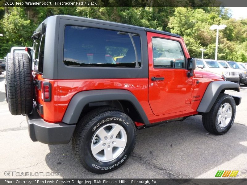 Firecracker Red / Black 2016 Jeep Wrangler Sport