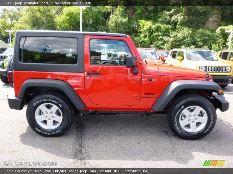 Firecracker Red / Black 2016 Jeep Wrangler Sport