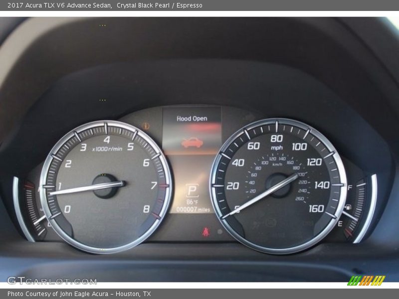 Crystal Black Pearl / Espresso 2017 Acura TLX V6 Advance Sedan