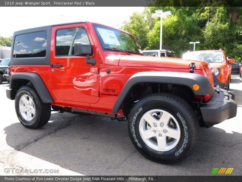 Firecracker Red / Black 2016 Jeep Wrangler Sport