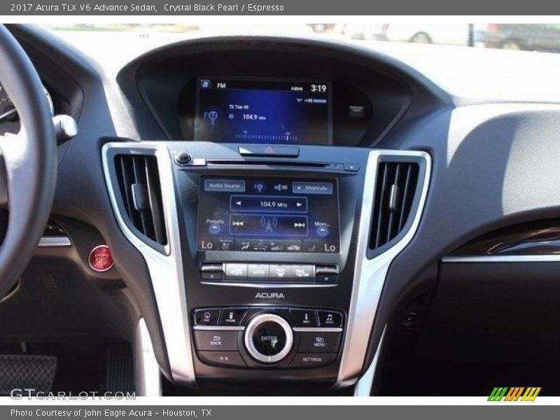 Crystal Black Pearl / Espresso 2017 Acura TLX V6 Advance Sedan