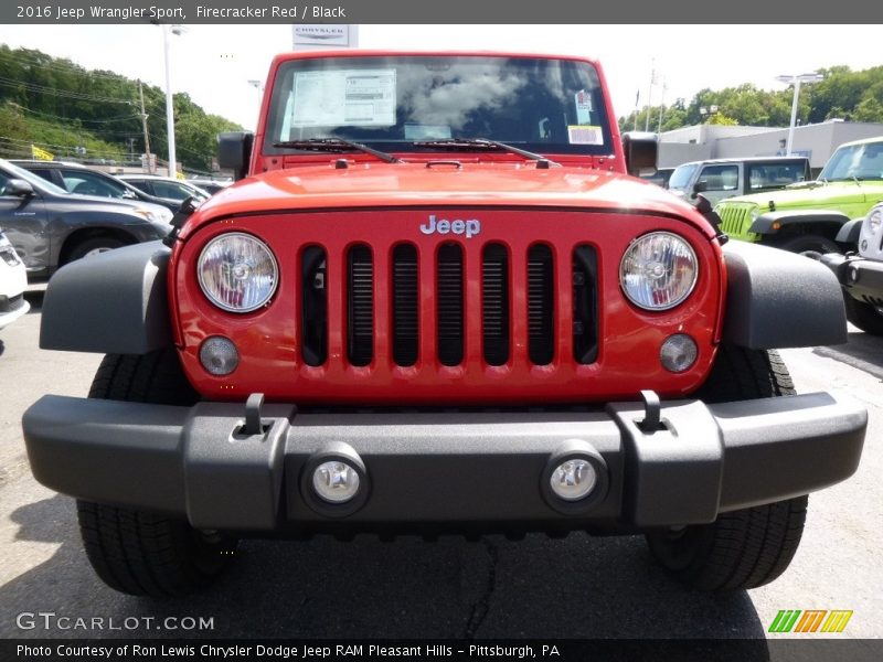 Firecracker Red / Black 2016 Jeep Wrangler Sport