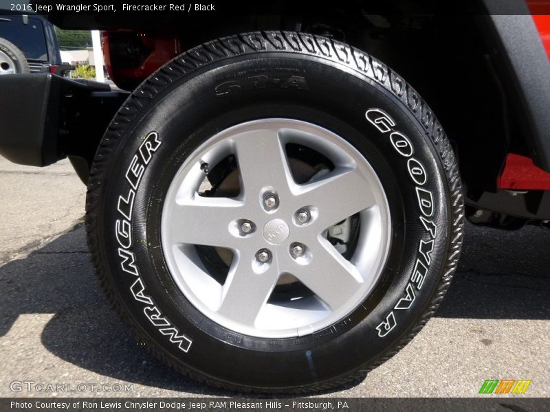 Firecracker Red / Black 2016 Jeep Wrangler Sport