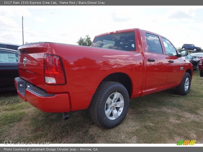 Flame Red / Black/Diesel Gray 2017 Ram 1500 Express Crew Cab