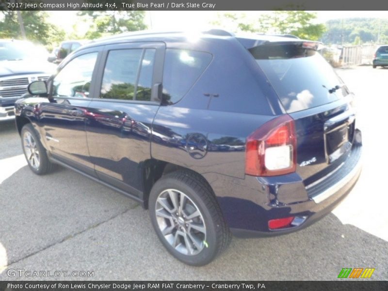 True Blue Pearl / Dark Slate Gray 2017 Jeep Compass High Altitude 4x4