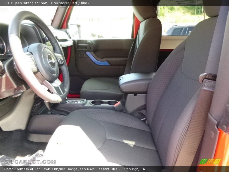 Firecracker Red / Black 2016 Jeep Wrangler Sport