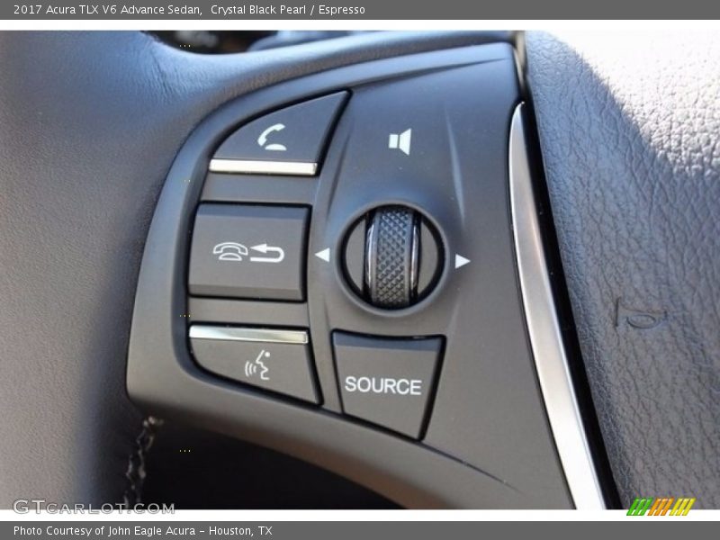 Crystal Black Pearl / Espresso 2017 Acura TLX V6 Advance Sedan