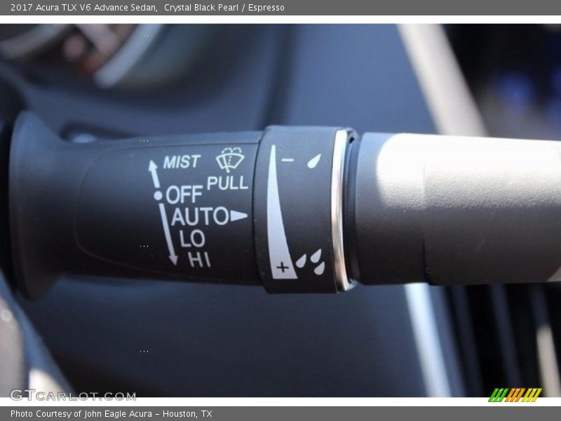 Crystal Black Pearl / Espresso 2017 Acura TLX V6 Advance Sedan
