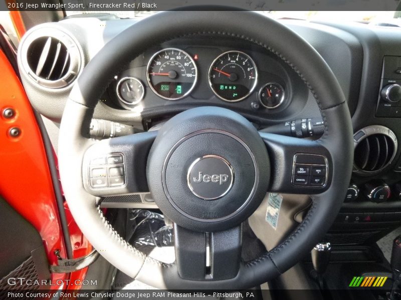 Firecracker Red / Black 2016 Jeep Wrangler Sport