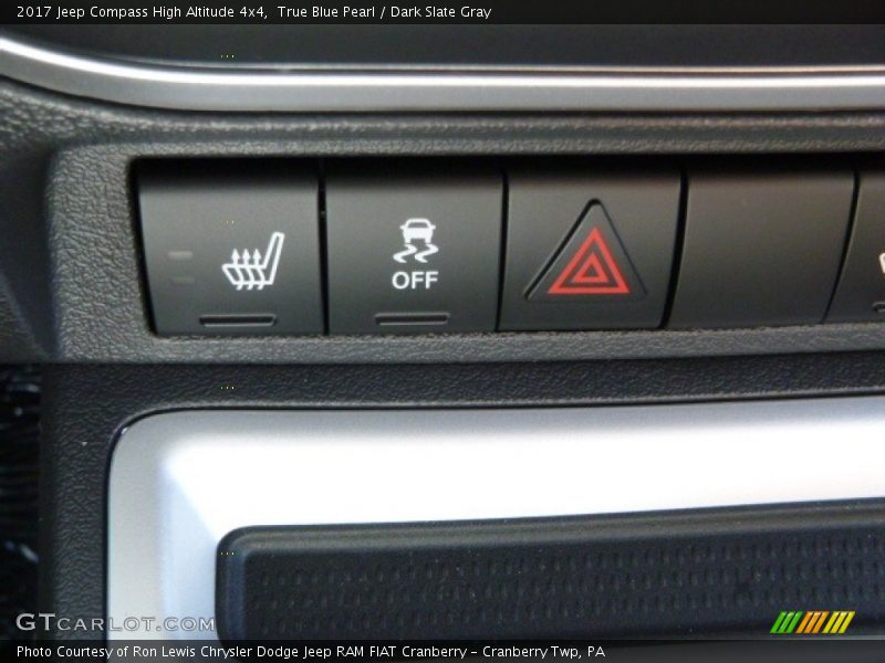 Controls of 2017 Compass High Altitude 4x4