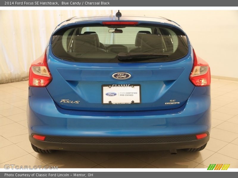 Blue Candy / Charcoal Black 2014 Ford Focus SE Hatchback