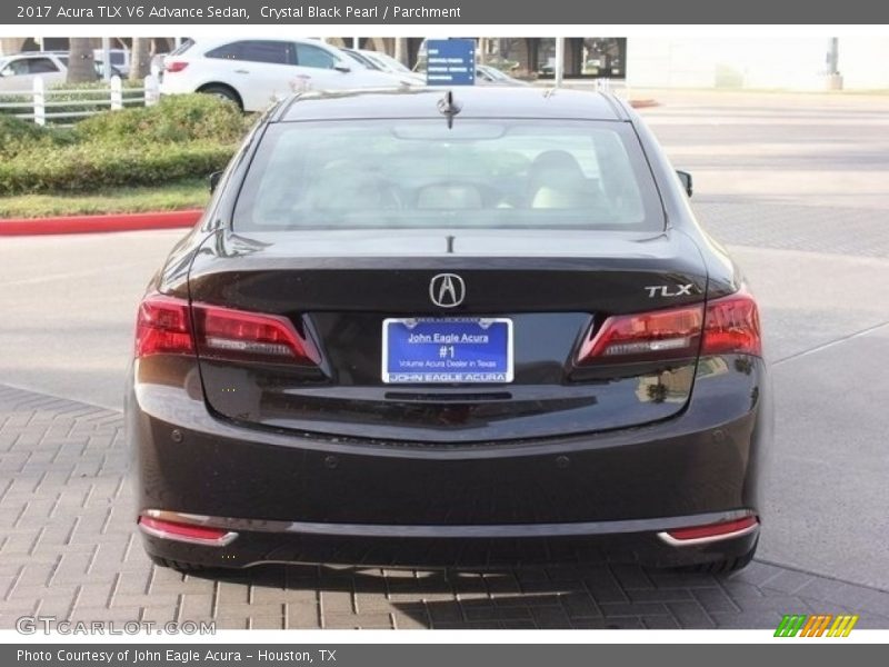 Crystal Black Pearl / Parchment 2017 Acura TLX V6 Advance Sedan