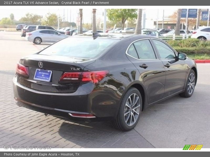 Crystal Black Pearl / Parchment 2017 Acura TLX V6 Advance Sedan