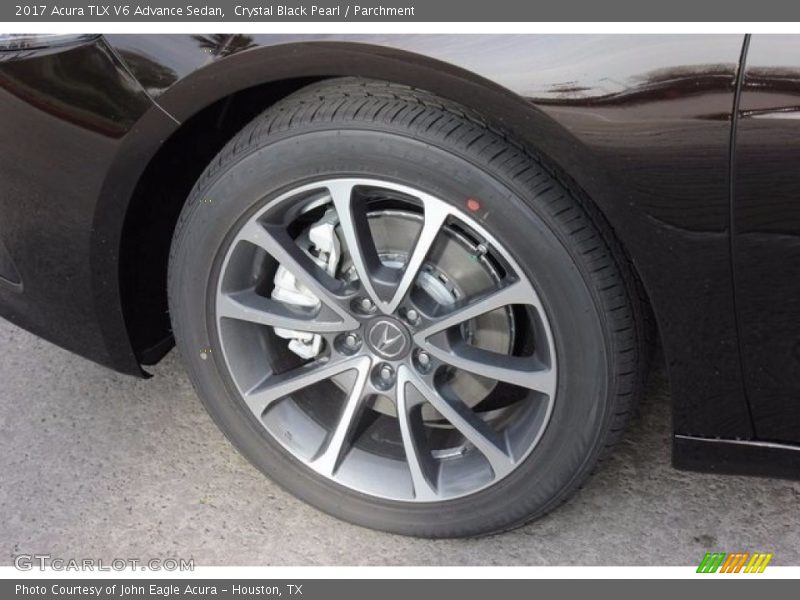 Crystal Black Pearl / Parchment 2017 Acura TLX V6 Advance Sedan