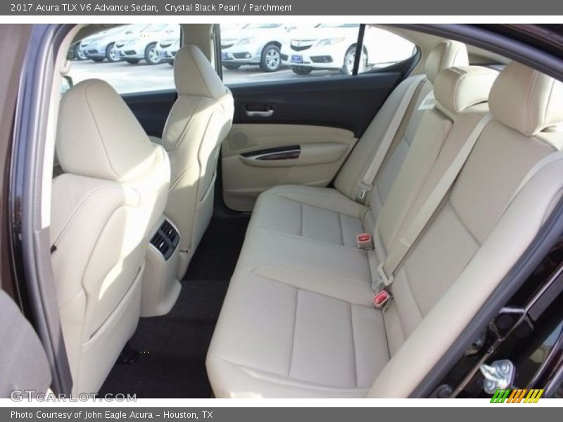Crystal Black Pearl / Parchment 2017 Acura TLX V6 Advance Sedan