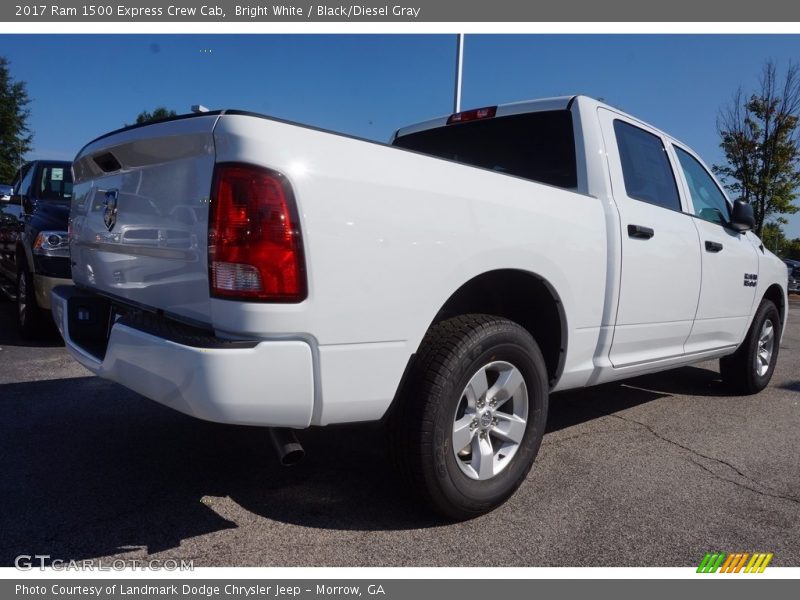 Bright White / Black/Diesel Gray 2017 Ram 1500 Express Crew Cab