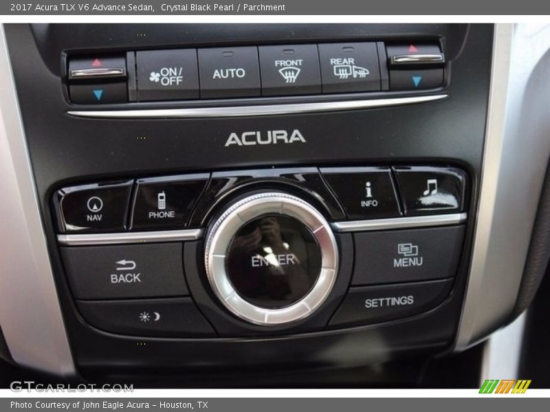 Crystal Black Pearl / Parchment 2017 Acura TLX V6 Advance Sedan
