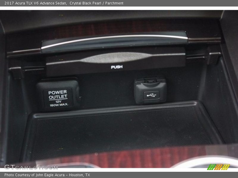 Crystal Black Pearl / Parchment 2017 Acura TLX V6 Advance Sedan