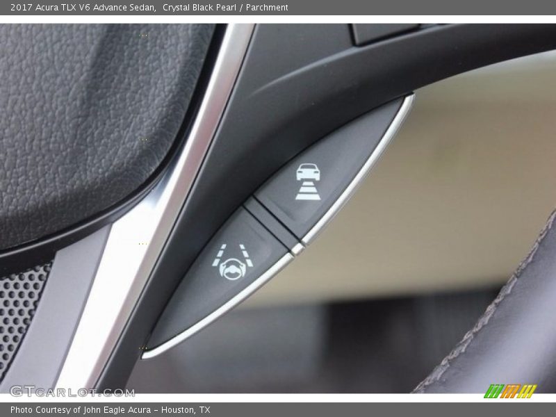 Crystal Black Pearl / Parchment 2017 Acura TLX V6 Advance Sedan