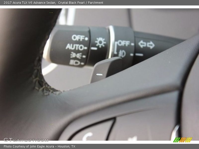 Crystal Black Pearl / Parchment 2017 Acura TLX V6 Advance Sedan