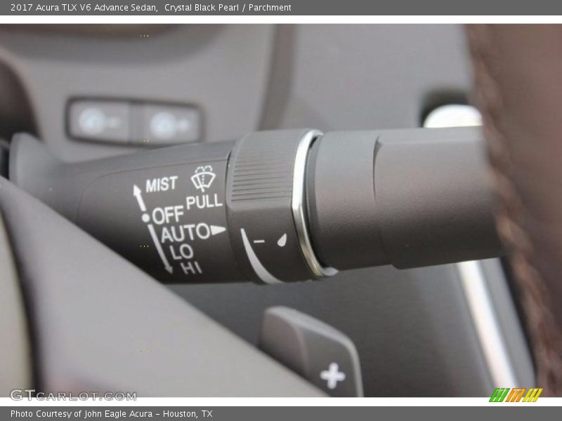 Crystal Black Pearl / Parchment 2017 Acura TLX V6 Advance Sedan